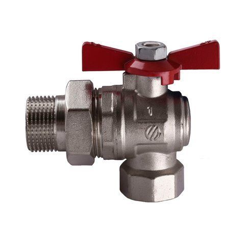 Кран кульовий ARCO 1&Prime; SENA 154305 кутовий з американкою (754305) 14971 фото