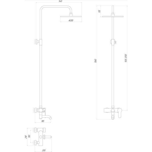 Душова система Globus Lux LAZER DS0002 10126 фото