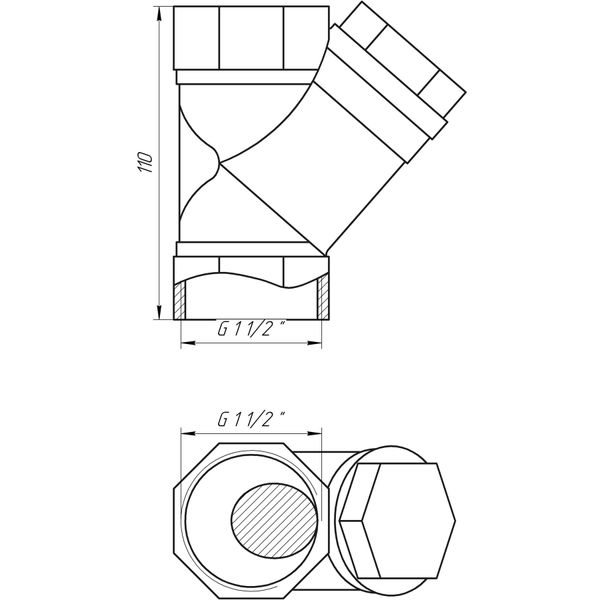 Фильтр грубой очистки SOLOMON 1 1/2″ 8011 (8017) 1453 фото