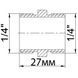Ніпель латунний 1/4&Prime;ЗР х 1/4&Prime;ЗР ливарний 542Б 16364 фото 6