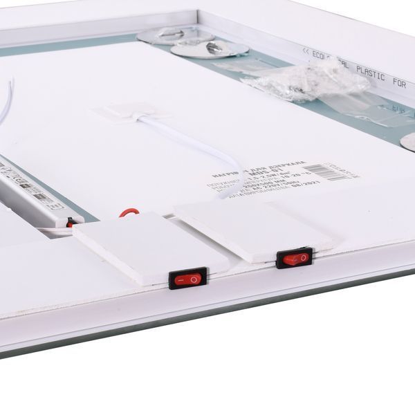 Дзеркало UNIO MRR-01 SQR-AA-H 600 x 800 mm LED FL з підігрівом 27268 фото
