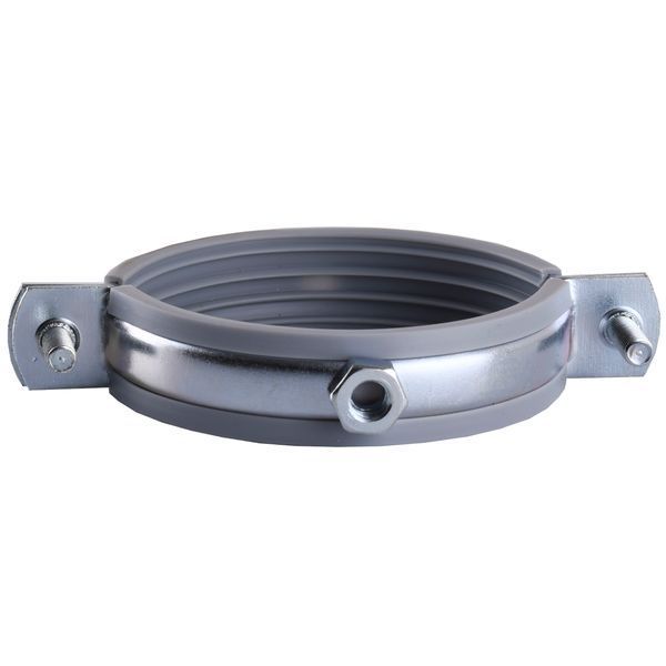 Хомут в сборе CR 2 1/2&Prime; (70-80мм) с винтом-шурупом 8*100 и дюбелем в уп., серый 6307 фото