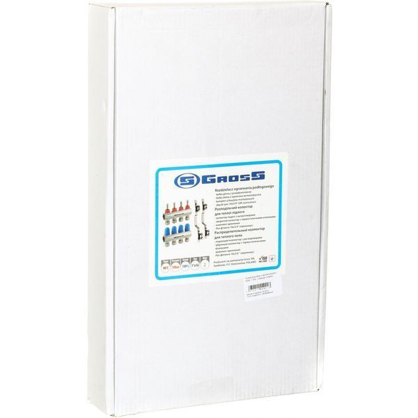 Колектор з вимірювачем витрат, регуляторами та кріпленням GROSS 8504 1&Prime;x2 20664 фото