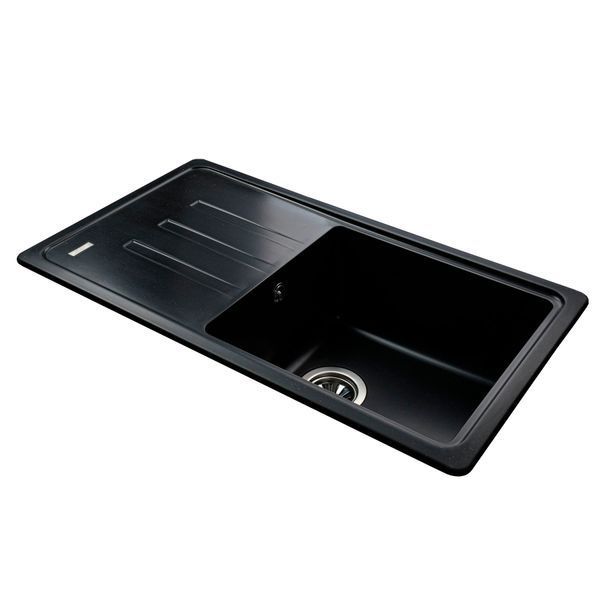 Гранитная мойка Globus Lux LUGANO черный 780х435мм-А0002 21512 фото