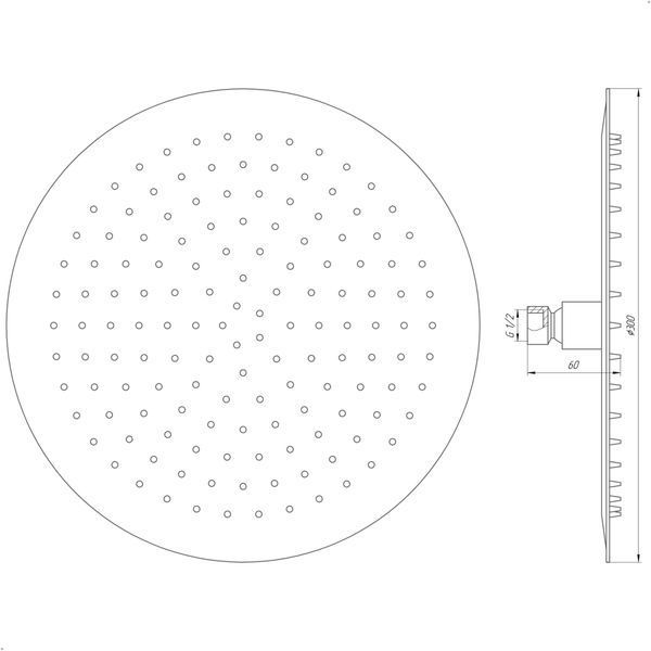 Душова лійка Globus Lux ST-0300-R 18565 фото