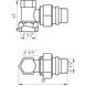 Кран радиаторный угловой SOLOMON 1/2″ с резиновым уплотнителем 160405 под ключ 12103 фото 5