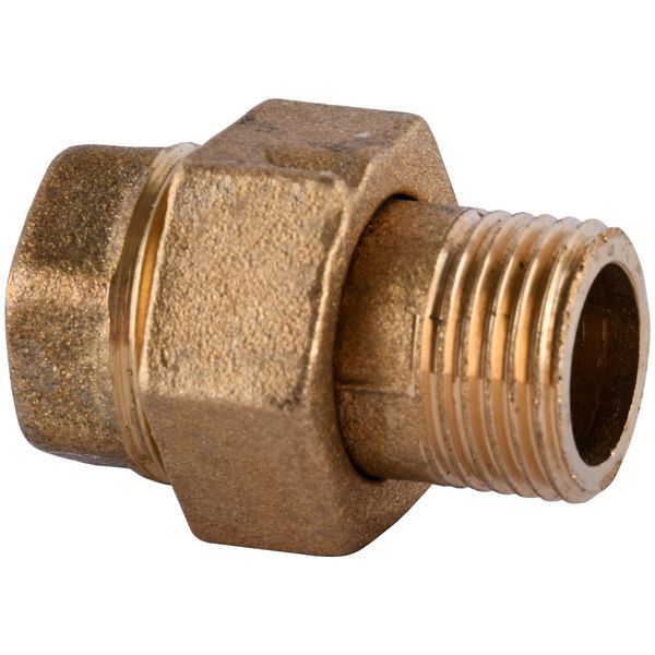 Сгон американка прямая латунная 3/4&Prime;ВР х 3/4&Prime;НР литейная с паранитовой прокладкой 1503Б 16935 фото