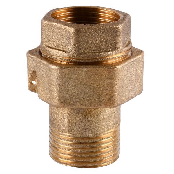 Сгон американка прямая латунная 3/4&Prime;ВР х 3/4&Prime;НР литейная с паранитовой прокладкой 1503Б 16935 фото