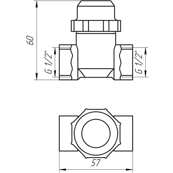 Фильтр грубой очистки SOLOMON 1/2″ ВВ никель с отстойником (8014) TD1052 1638 фото