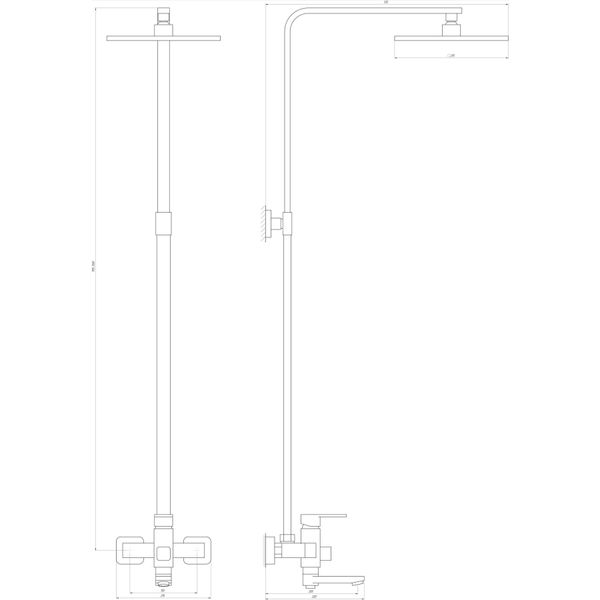 Душевая система Globus Lux MILANO VAN-DS0026 14051 фото