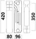 Радиатор биметаллический секционный QUEEN THERM 350/96 (кратно 10) 21821 фото 14