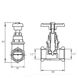 Кран ХВ вентильный прямой латунный 1/2″ВР х 1/2″ВР литейный Б1111А VA 26272 фото 2