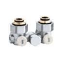 Кран нижнього підключення сталевого радіатора &Oslash;3/4" x 3/4" кутовий 50% Caleffi S.p.a. 301350 1836401853 фото