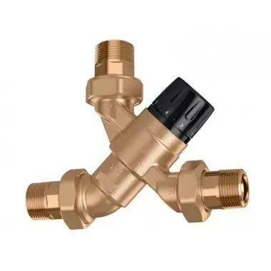 Змішувач-термостат &Oslash;1" з налаштуванням 35&divide;65 &deg;C Kv=3,0 m&sup3;/h Caleffi S.p.a. 520060 1838787209 фото