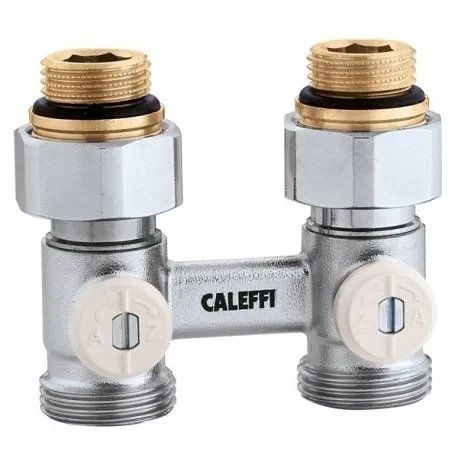 Кран нижнего подключения стального радиатора &Oslash;1/2" x 3/4" прямой Caleffi S.p.a. 301040 1836436877 фото