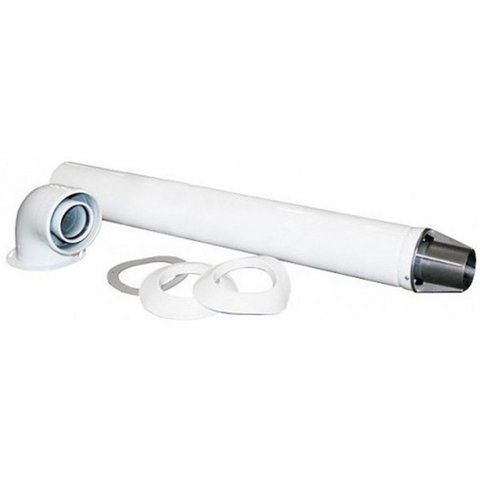 Димоход коаксиальный Bosch DN 60/100, 810 мм, с коленом AZ 389 000022987 фото