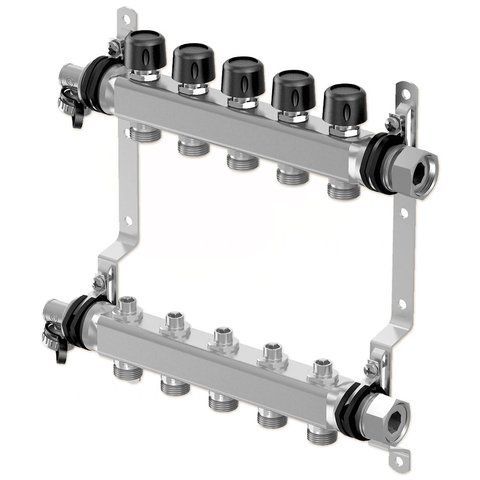 Колектор (нержавійка) з відсічними кранами Smart S LS &Oslash;1 НГ x 16 х 3/4&Prime; Uponor GmbH 81537 фото