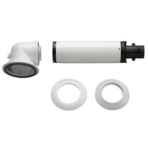 Дымоход коаксиальный для конденсационного котла Bosch 990-1200 мм, &oslash; 60/100 с коленом, AZB 916 000023033 фото