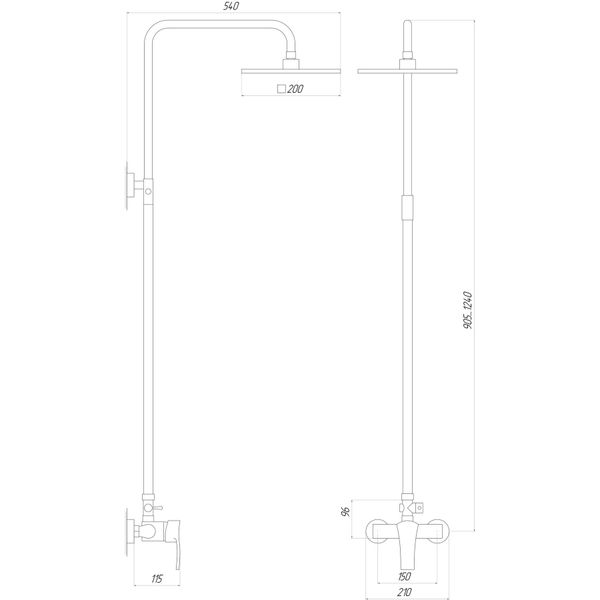 Душевая система Globus Lux QUEENSLAND GLQU-0077 10148 фото