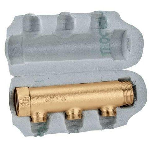Распределительный коллектор &Oslash;11/4" х 2 контура х 3/4" Н с изоляцией Caleffi 650722 1853879051 фото