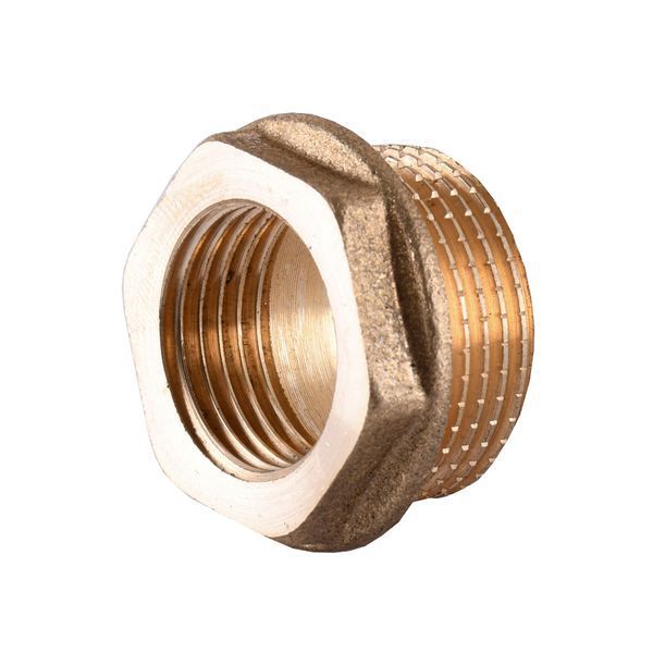 Футорка латунная 1&Prime;НР х 1/2&Prime;ВР штампованная А0704-1А 10539 фото