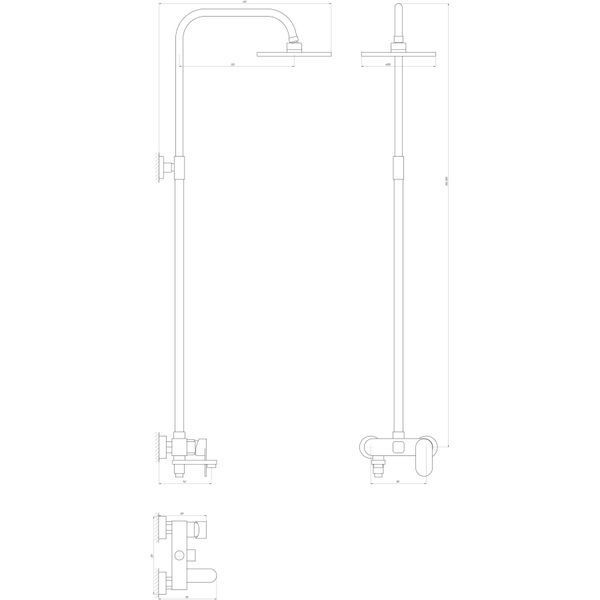 Душевая система Globus Lux PRIZMA VAN-DS0010 14053 фото