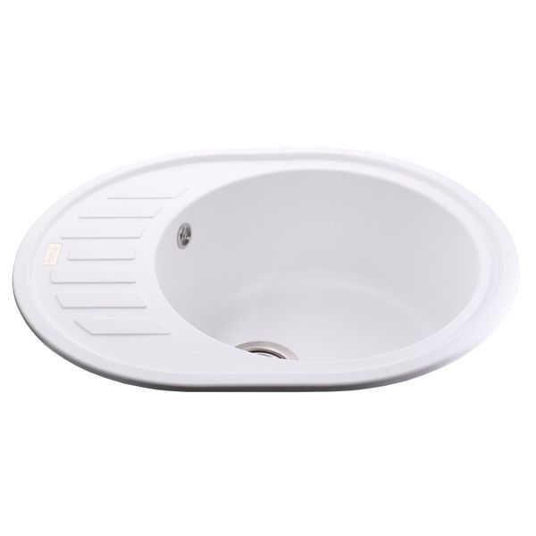Гранітна мийка Globus Lux ARNO білий 620х500мм-А0007 8556 фото