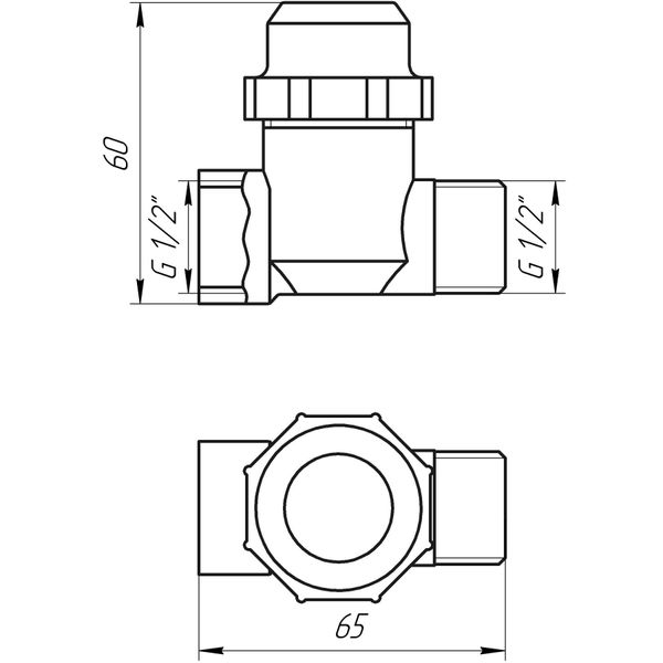 Фильтр грубой очистки SOLOMON 1/2″ НВ никель с отстойником (8015) TD1053 1639 фото