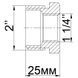 Футорка латунная 2&Prime;НР х 1 1/4&Prime;ВР литейная 727Б 12556 фото 8