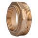 Футорка латунная 2&Prime;НР х 1 1/4&Prime;ВР литейная 727Б 12556 фото 3