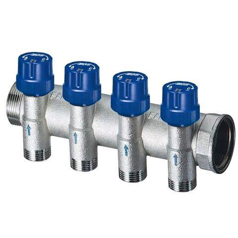 Терморегулирующий коллектор FAR 4 отвода 1 1/4"x3/4" Евроконус (FK 3911 1143404EU) FK 3911 1143404EU фото
