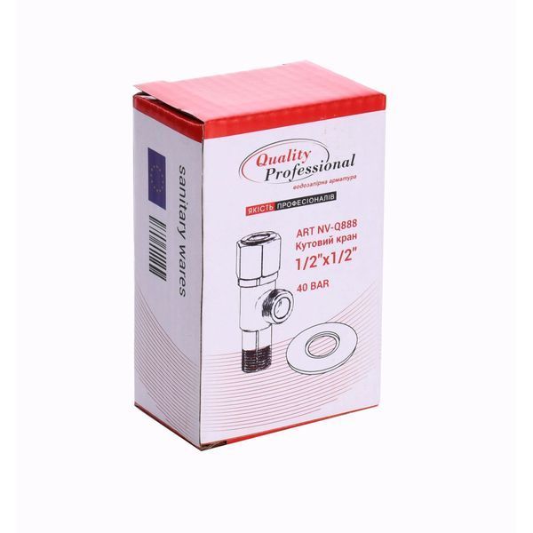 Кран кульовий кутовий Professional 1/2&Prime;х1/2&Prime; NV-QP888 17332 фото