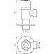 Кран кульовий кутовий Professional 1/2&Prime;х1/2&Prime; NV-QP888 17332 фото 10