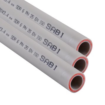 Труба Sabi PPR Fiber PIPE ф25*4.2mm PN 25 со стекловолокном 11255 фото