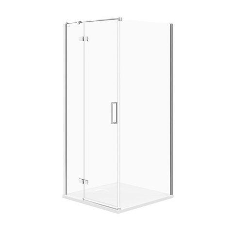 Душевая кабина угловая квадратная JOTA 90x90x195 левосторонняя прозрачное стекло 19955 фото