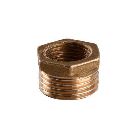 Футорка латунная 1/2&Prime;НР х 3/8&Prime;ВР литейная 701Б 12381 фото