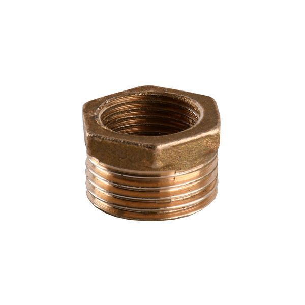 Футорка латунна 1/2&Prime;ЗР х 3/8&Prime;ВР ливарна 701Б 12381 фото
