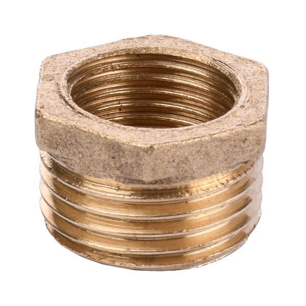 Футорка латунна 1/2&Prime;ЗР х 3/8&Prime;ВР ливарна 701Б 12381 фото