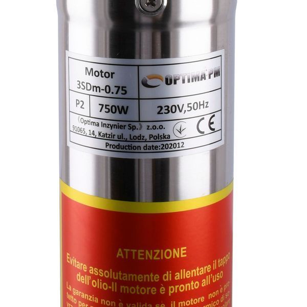 Насос скважинный с повышенной уст-тью к песку OPTIMA PM 3SDm2,5/20 0,75 кВт 90м + 55 м кабель 21405 фото