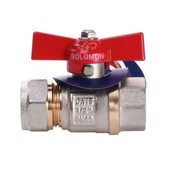 Кран шаровый SOLOMON 16х1/2&Prime; 1184 внутр. резьба 1239 фото