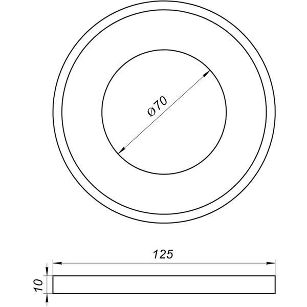 Редукция резиновая VSplast 110 (плюшка, черная) 22511 фото