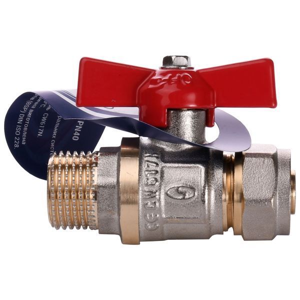 Кран шаровый SOLOMON 16х1/2&Prime; B1183 наружная резьба 1240 фото