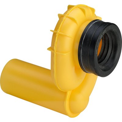 Сифон для пісуара боковий VIEGA пластик вбудований боковий 90° (жовтий) 492465 818 фото