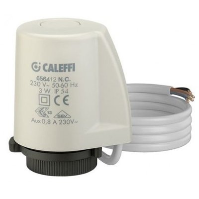Електротепловий привід Caleffi з індикатором відкриття 230 V 80 см 3 W (норм. закр.) 656412 1832450381 фото