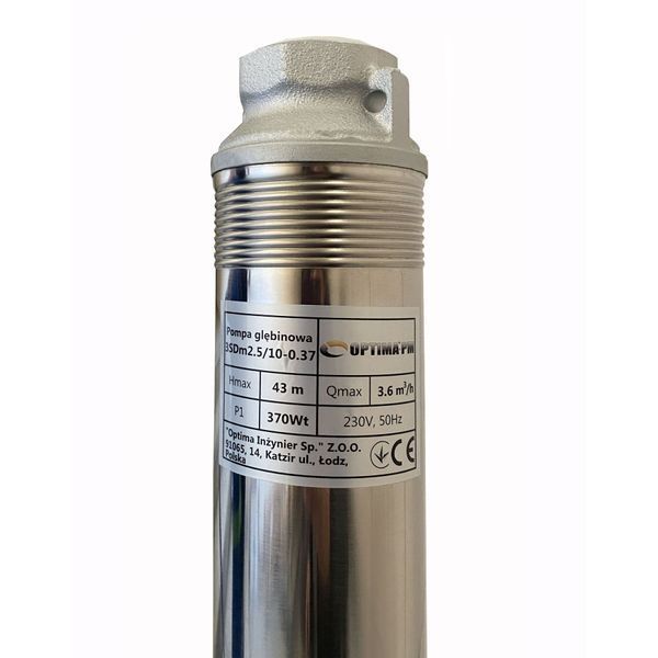 Насос скважинный с повышенной уст-тью к песку OPTIMA PM 3SDm2,5/10 0,37 кВт 46м + 15 м кабель 19661 фото