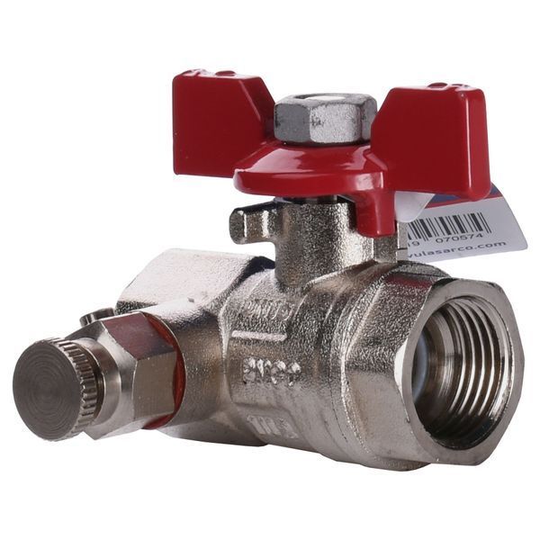 Кран кульовий повнопрохідний ARCO VA30 1/2&Prime; 152203 (752203) з краном Маевського 19849 фото