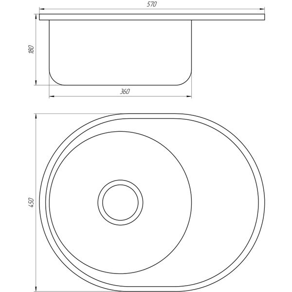 Мойка кухонная Mira MR 5745 D Decor 14451 фото