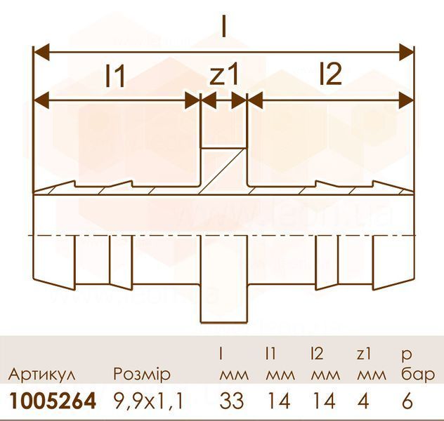 Соединитель PE-Xa Q&E &Oslash;9,9 х 9,9 с двумя кольцами PE-X Uponor GmbH 80013 фото