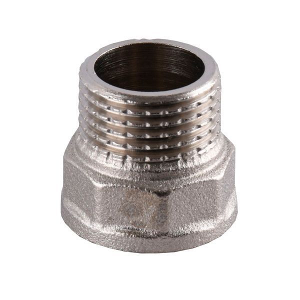 Перехідник нікельований 1/2&Prime;ВР х 1/2&Prime;ЗР штампований А0601А(нк) VA 24917 фото