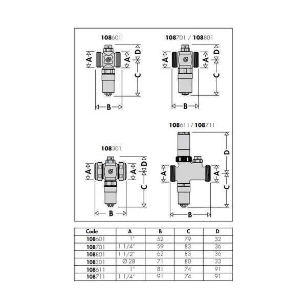 Клапан для защиты от замерзания CALEFFI iStop 1" с датчиком поворота (108611) 108611 фото